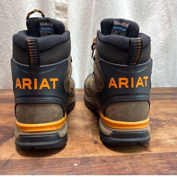 Men's Ariat Endeavor 6" Waterproof Carbon Toe Work Boot Size 10.5 EE Wide Width - Picture 4 of 10